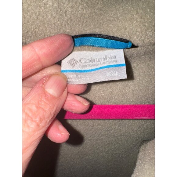 Columbia Steens Mountain™ Fleece Vest Mens  XXL Beige & Brown Zip-Up Outdoor - Picture 4 of 9